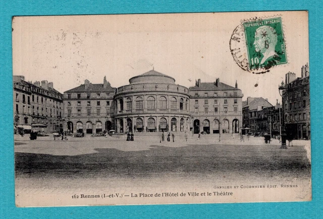 CPA LIVRET FRANCE 35 Rennes, l'hôtel de ville | 35 ille et