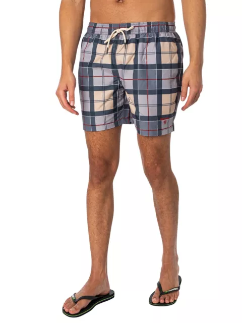 Barbour Pour des hommes Short de bain à motif tartan Staple, Multicolore