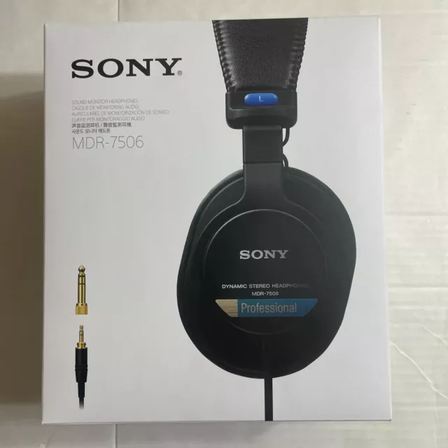 Sony MDR-7506 Professional Closed-Back Dynamic Headphones Stereo Monitors