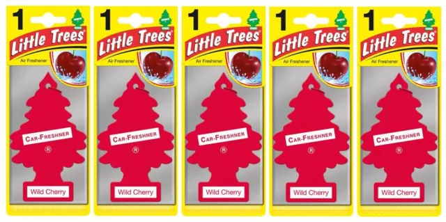 5x Magic Little Tree Hanging Air Freshener Wild Cherry Fragrance