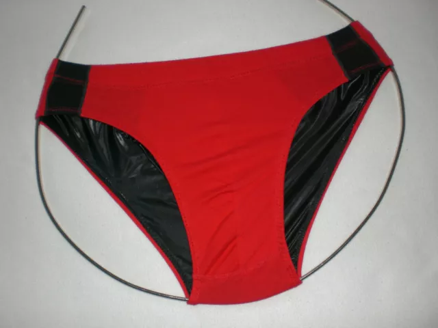 Neu Männer Ultra Soft Pvc & Cotton Doppel Slip Men Panties Brief  L