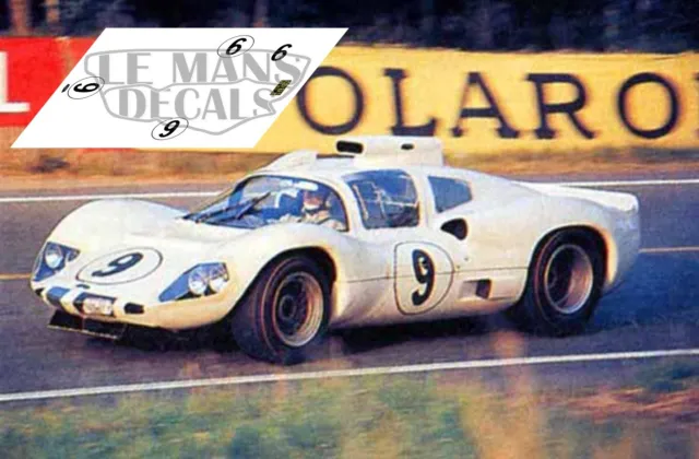 Decals Chaparral 2D Le Mans 1966 9 1:32 1:24 1:43 1:18 64 87 slot calcas