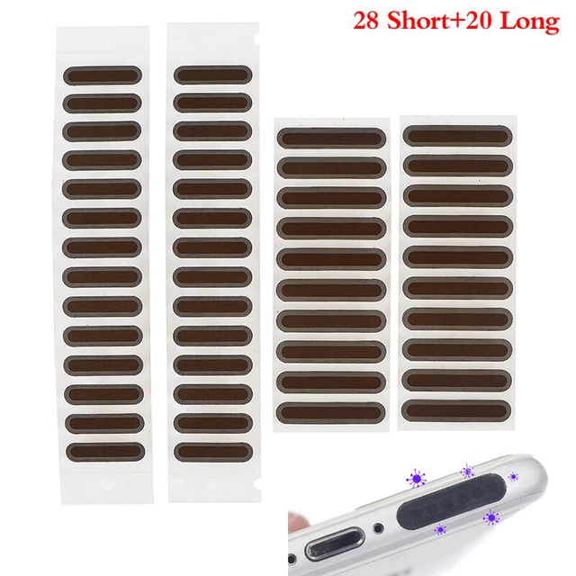 48pcs Mobile Phone Dustproof Net Sticker Speaker Mesh Anti Dust Adhesive StickHV
