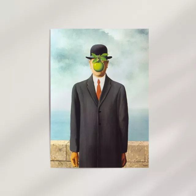 The Son of Man by René Magritte (1964) Premium Wall Art Poster Print, Surrealism