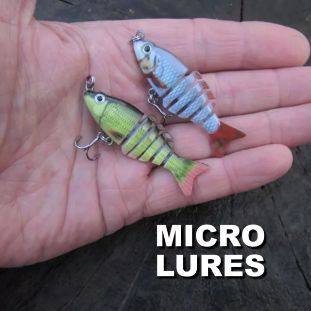 4 X MICRO Fishing Lures Pike Perch Trout Chub Soft Plastic jelly Baits 3g &  10g £5.66 - PicClick UK
