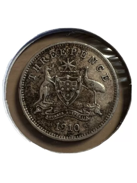 Australia, Edward VII, Silver 3 Pence, 1910