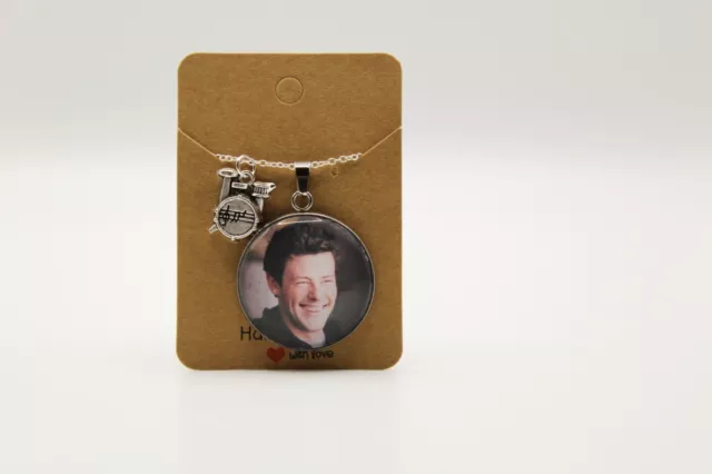 Finn Hudson Necklace Chain Pendant Cory Monteith Glee Gleek Jewellery