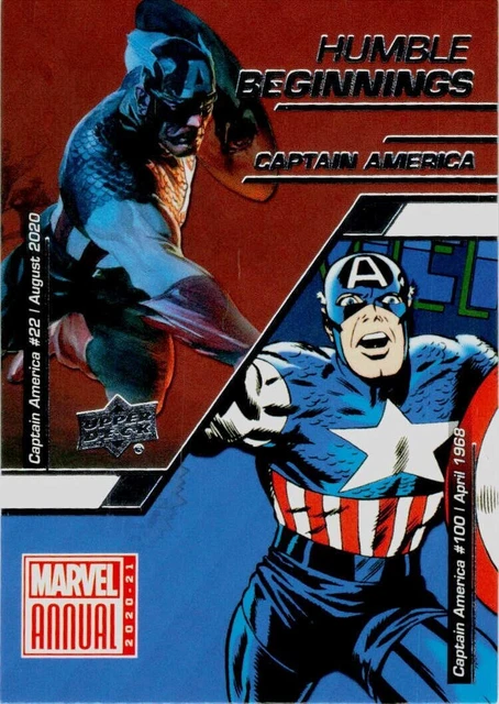 2020-21 2021 Marvel Annual Humble Beginnings Insert - HB-1 Captain America