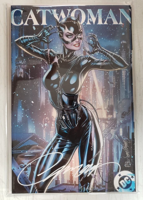 Catwoman 80Th Anniversary #1 H Signed With Coa No 0555 J Scott Campbell