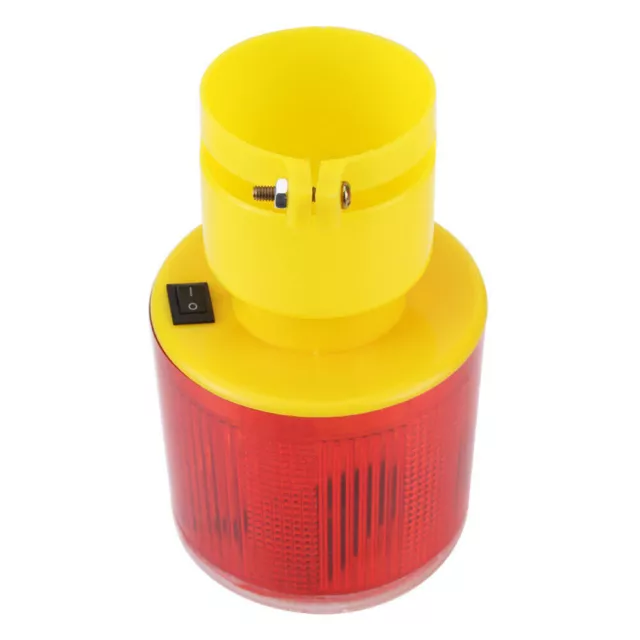 Durable LED Solar Warning Light Flash Road Barricade Traffic Signal Beacon Lamp