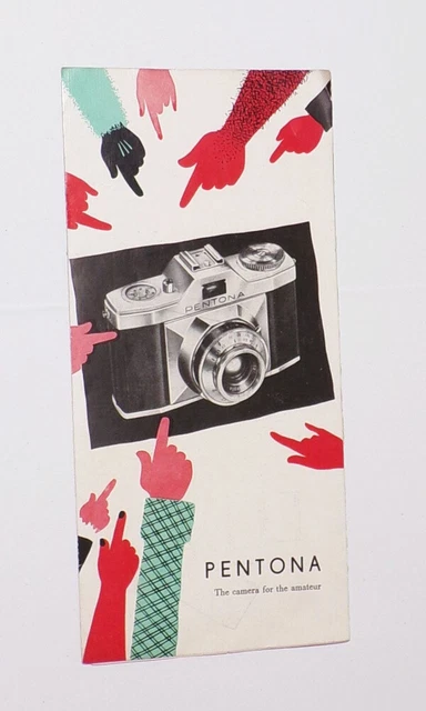 DDR EXPORT PROSPEKT Pentona Amateurkamera VEB Kamera Werke