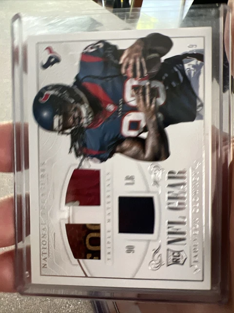 2014 National Treasures NFL Gear Materials Triple 21/99 Jadeveon Clowney RC