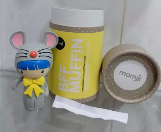 Momiji Doll - BFF Muffin -  With Box & Secret Message Paper- Grey Mouse