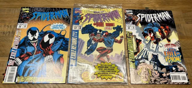 Clone Saga 1994 3/4 Parter Spider-Man # 52 & 53 Web Of # 119 The Exile Returns