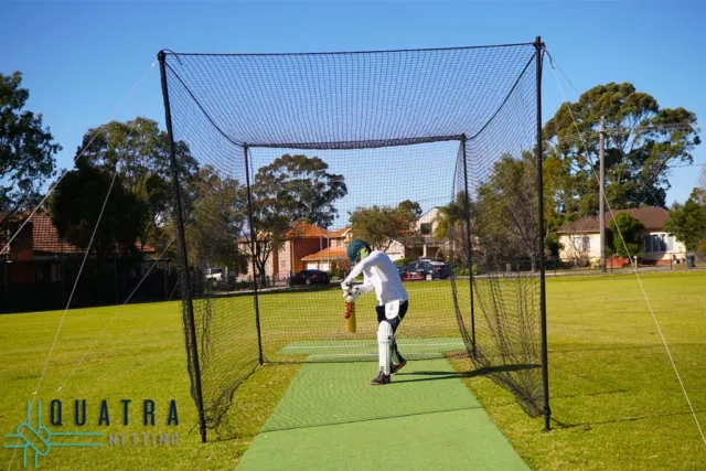 Backyard Cricket Practice Cage Netting 5m x 2.7m x 3m (Includes net and posts)