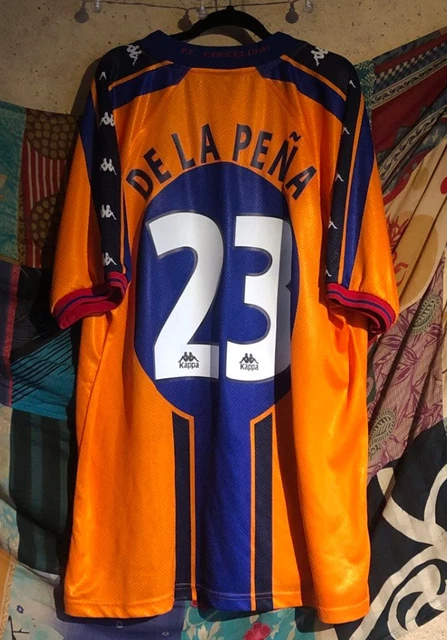 FC BARCELONA 1997-1998 De La Peña 23 camiseta shirt trikot maillot