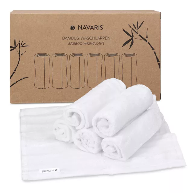 Lot 6x serviette en bambou hypoallergénique pour visage bébé et peaux sensibles