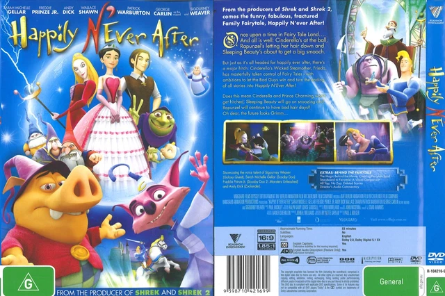 146 NEW SEALED DVD Region 4 HAPPILY NEVER AFTER $9.90