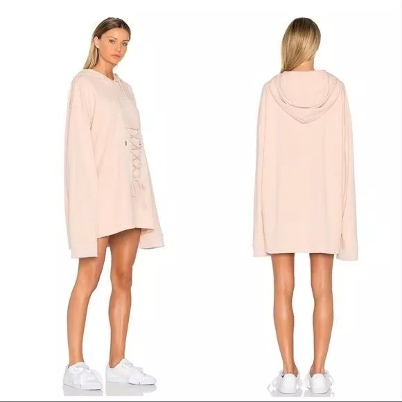 Fenty Puma by Rihanna pink graphic sweatshirt hoodie Size XS