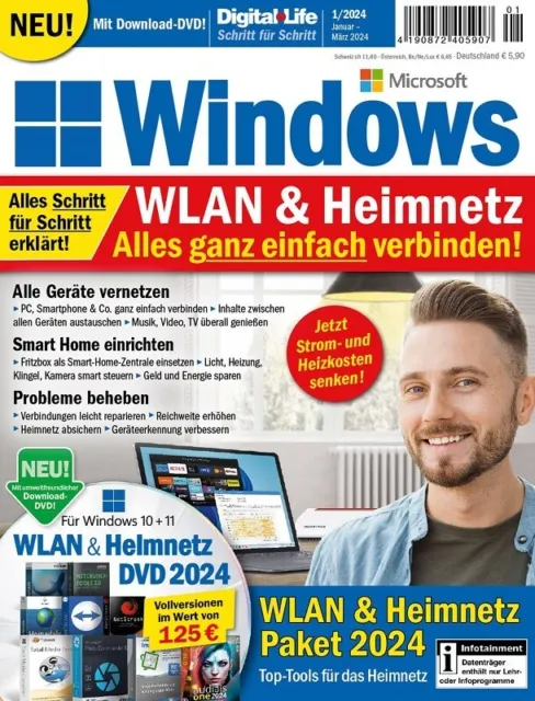 PC WELT Sonderheft: Windows WLAN & Heimnetz + DVD - März 2024 - NP 6,90€ OVP