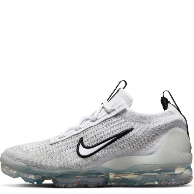 Nike Air Vapormax 2021 Flyknit GS White Pure Platinum DB1550-100 6Y = 7.5 Women