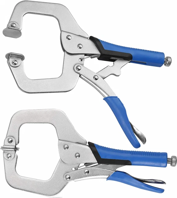 Serre-Joint en C AMTOVL 2pcs Kit de Pince-Étau Robuste 11" 11"/27.94cm