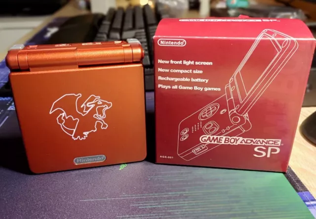 Gameboy Advance SP Charizard Edition IPS V5