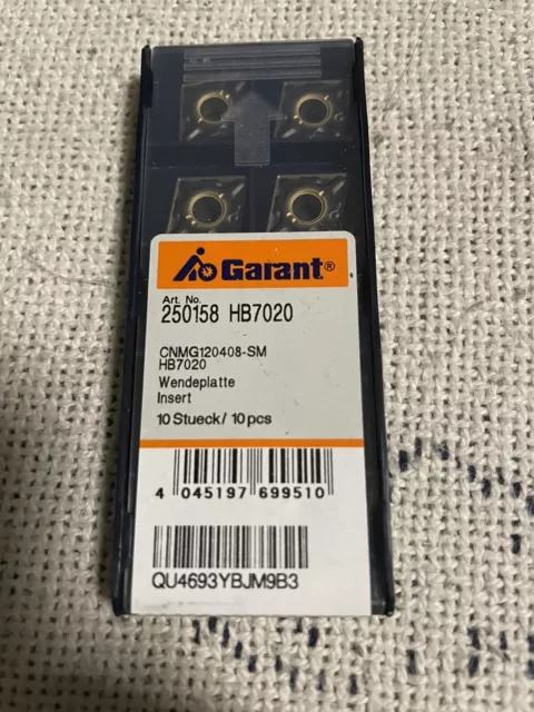 10 x GARANT Dreh-Wendeschneidplatte  HB7020 1x 10er Pack Neu OVP