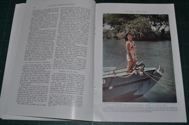 1938 HAWAII, THEN AND NOW magazine article, Natives, history, color photos