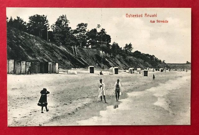 AK Ostseebad REWAHL in Pommern um 1910 Am Strand    ( 91415