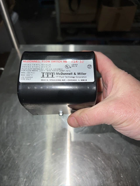 mcdonnell flow switch fs4-3j no paddles new ex surplus