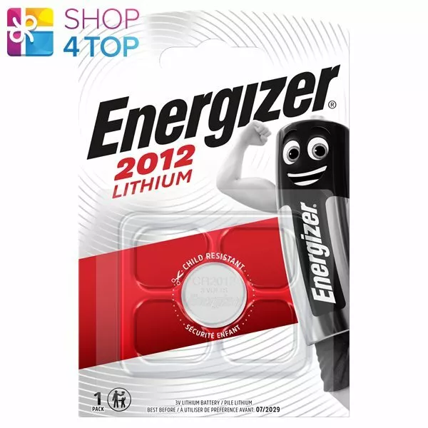 Energizer Cr2012 Lithium Battery 3V Coin Cell Dl2012 Exp 2029 New