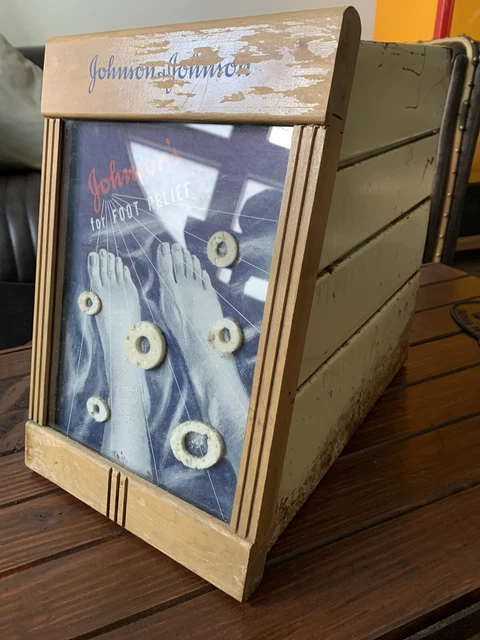Antik Apotheke Medizin Schubladen Schrank Metall Werbung Reklame USA 1900
