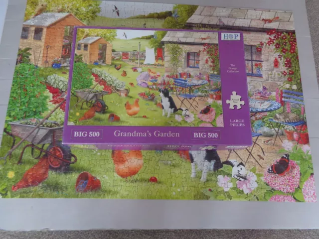 Hop Grandma's Garden 500 Big Piece Jigsaw Puzzle