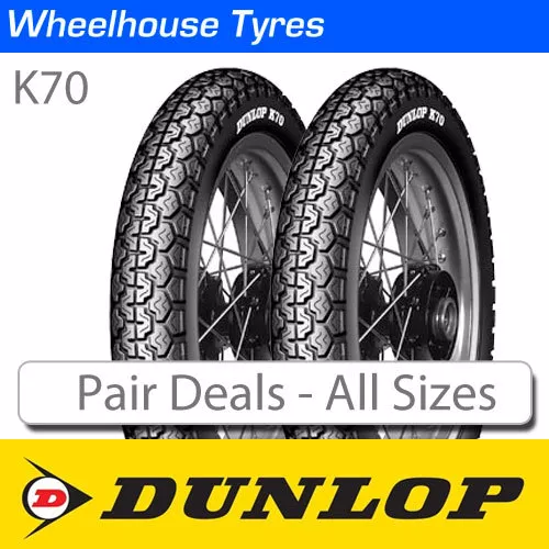 Dunlop K70 Motorcycle Tyre Pair Deal