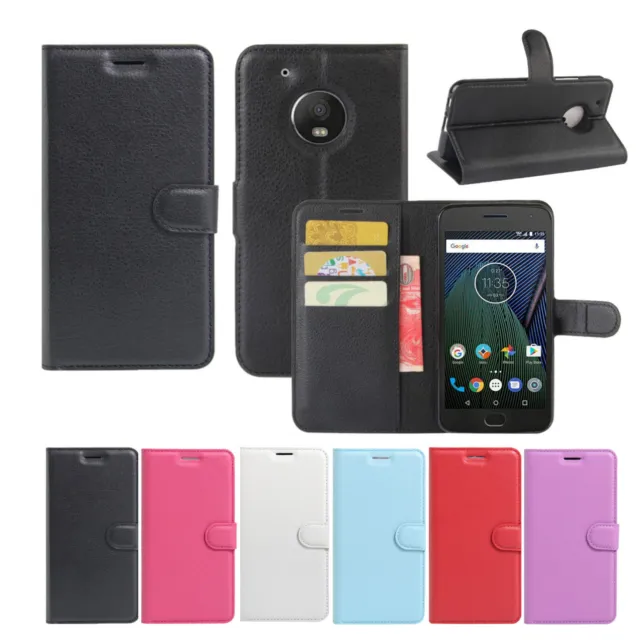 Premium Leather Wallet Case Cover For Moto G 5G Plus G30 G10 E7 Power G8 G9 Plus