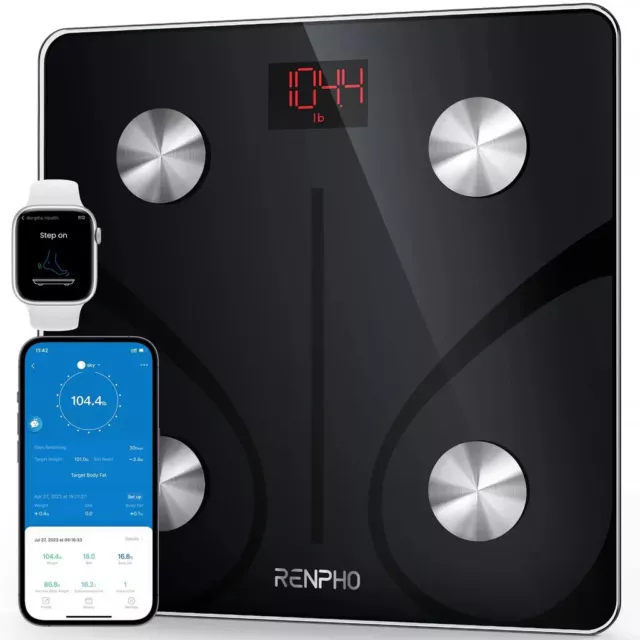 RENPHO Bluetooth Body Fat Scale Smart BMI Digital Scale and with Smart App