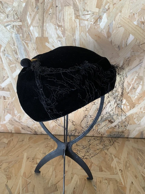 Beaupretty Chapeau Noir à Large Bord Pour Femme -tête