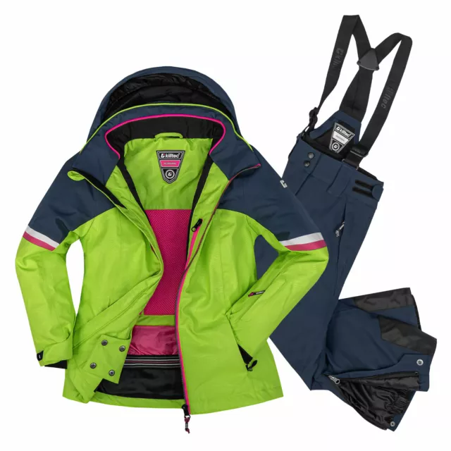 Killtec Skianzug Kinder Jungen Mädchen Grün Skijacke + Skihose Gr. 128 - 176