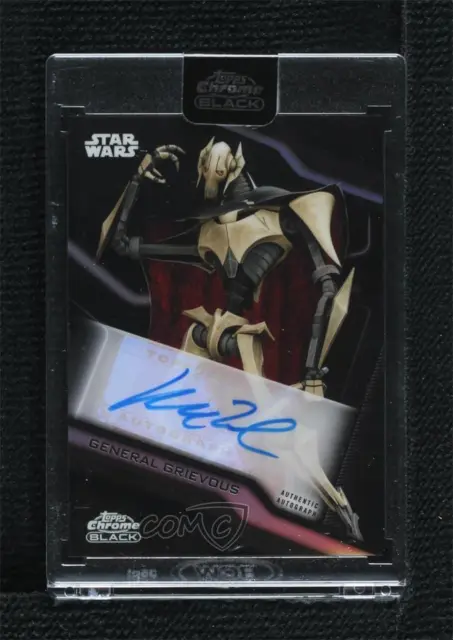 2022 Topps Chrome Black Star Wars Matthew Wood General Grievous as Auto 4et