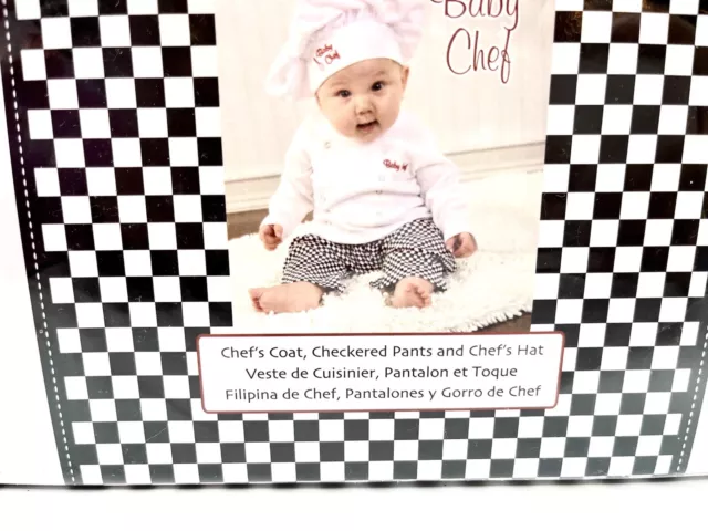 Big Dreamz Baby Aspen Infant Chefs Outfit New Old Stock Photo Shoot Costume