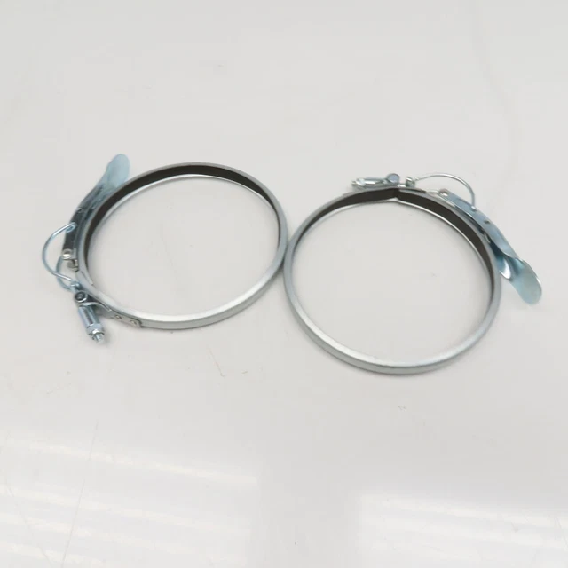 6" Steel Adjustable T-Bolt  Duct Quick Connect Clamp Lot of 2