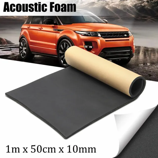 Car Adhesive Sound Proofing Deadening Insulation 10mm Foam Closed Cell 100X50cm