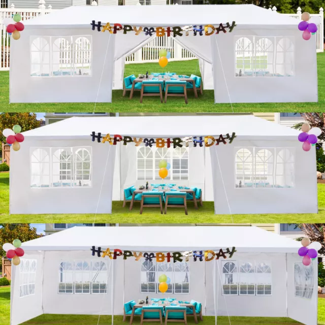 3x9M Gazebo Marquee Canopy Garden BBQ Party Patio Tent Camping Sun Shade Pergola