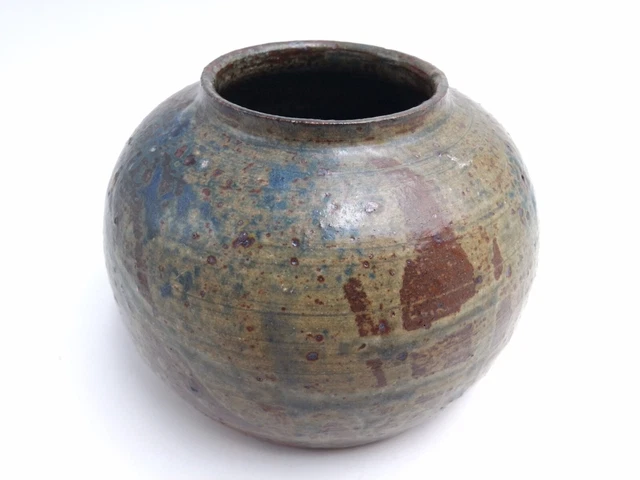 Ancien vase boule en grès signature à identifier ? PBL ?