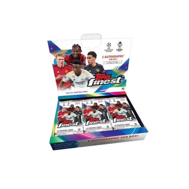 2025 TOPPS FINEST UEFA Club Competition League Soccer HOBBY Box EUR