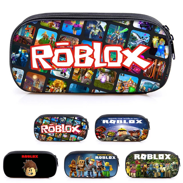 Custodia per matita gioco Roblox studente bambini ragazzi ragazze organizzatore custodia per penna stazionaria\