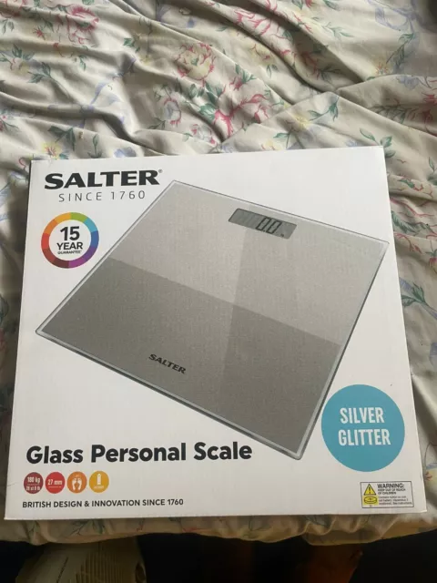 Salter Glass Personal Scale Glitter