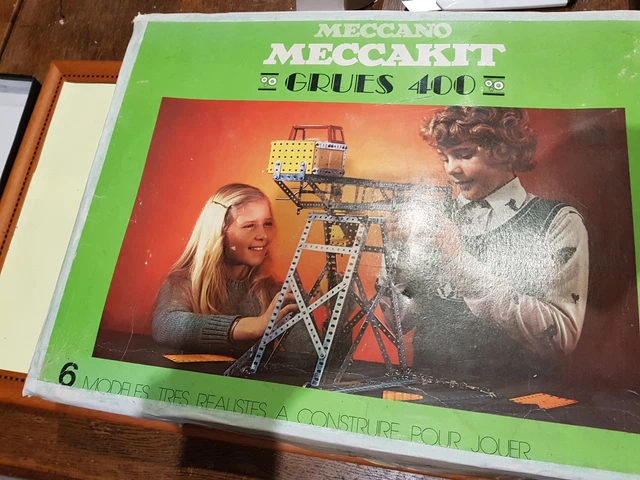 Lot De Pièces Meccano Ancien Avec Grand Roulement - Occasion En Bon état Général