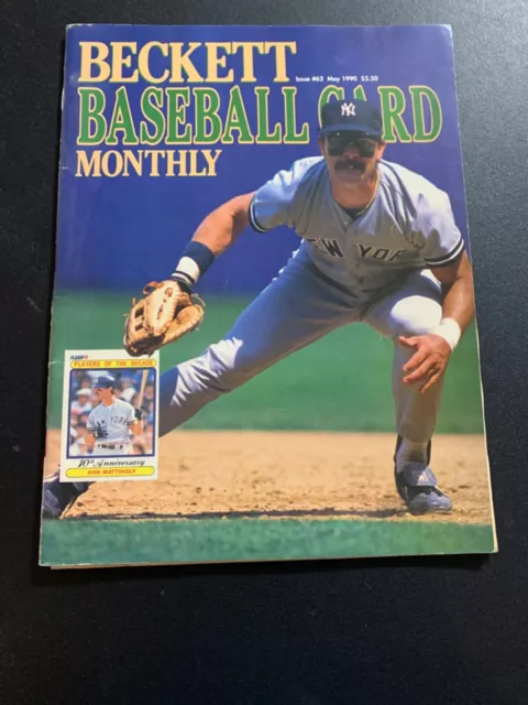 beckett baseball card monthly may 1990